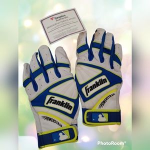 Mike Moustakas Kansas City Royals Fanatics Authentic gloves from 2017 MLB season